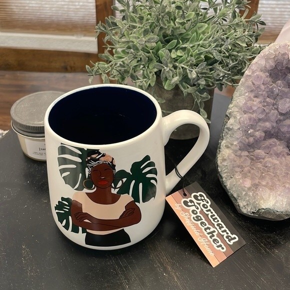 NEW Forward Together by Sheffield Home Ceramic Mug with Woman - Picture 1 of 5